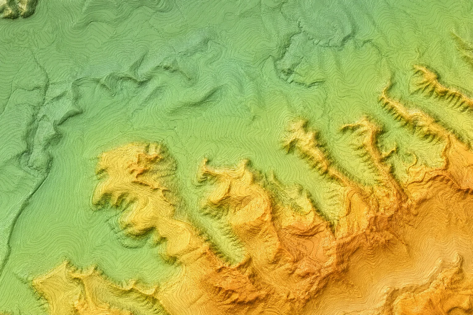 LiDAR-derived terrain model for municipal infrastructure planning